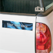 Blaue Seidenwelle Autoaufkleber (Auf Lkw)