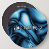 Blaue Seidenwelle Button (Vorne & Hinten)