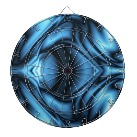 Blaue Seidenwelle Dartscheibe (vorne)
