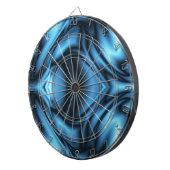 Blaue Seidenwelle Dartscheibe (Vorderseite rechts)
