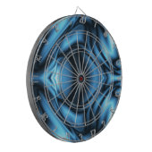 Blaue Seidenwelle Dartscheibe (Vorderseite Links)