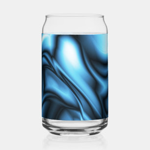 Blaue Seidenwelle Dosenglas