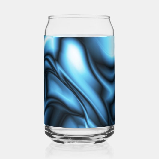 Blaue Seidenwelle Dosenglas (Rückseite)