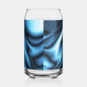 Blaue Seidenwelle Dosenglas (Rechts)