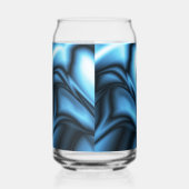 Blaue Seidenwelle Dosenglas (Links)