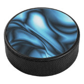 Blaue Seidenwelle Eishockey Puck (3/4)