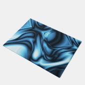 Blaue Seidenwelle Fußmatte (Schrägansicht)