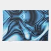 Blaue Seidenwelle Geschirrtuch (Horizontal)
