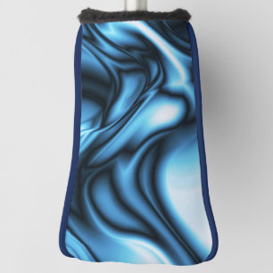 Blaue Seidenwelle Golf Headcover