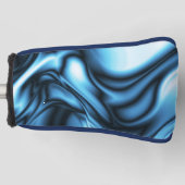 Blaue Seidenwelle Golf Headcover (Vorderseite)