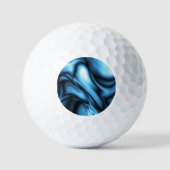 Blaue Seidenwelle Golfball (Vorderseite)