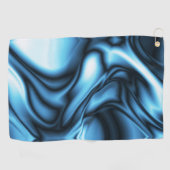 Blaue Seidenwelle Golfhandtuch (Horizontal)