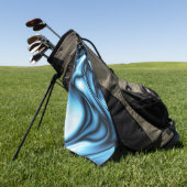 Blaue Seidenwelle Golfhandtuch (Gras)