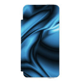 Blaue Seidenwelle Incipio iPhone Geldbeutel-Hülle (Folio Vorderseite)