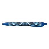 Blaue Seidenwelle Kugelschreiber (Unterseite)