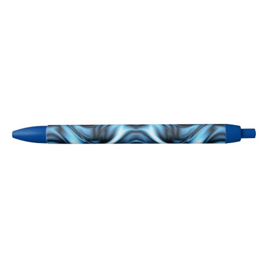 Blaue Seidenwelle Kugelschreiber (Vorderseite)