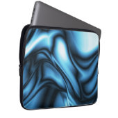 Blaue Seidenwelle Laptopschutzhülle (Vorne Rechts)