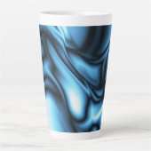 Blaue Seidenwelle Milchtasse (Vorderseite)