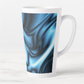 Blaue Seidenwelle Milchtasse (Rechts)