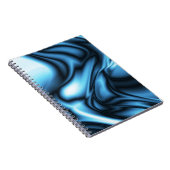 Blaue Seidenwelle Notizblock (Rechte Seite)