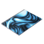 Blaue Seidenwelle Notizblock (Linke Seite)