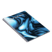 Blaue Seidenwelle Notizblock (Rechte Seite)