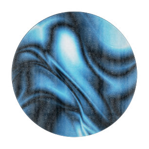 Blaue Seidenwelle Schneidebrett
