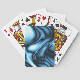 Blaue Seidenwelle Spielkarten