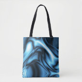 Blaue Seidenwelle Tasche (Vorderseite)