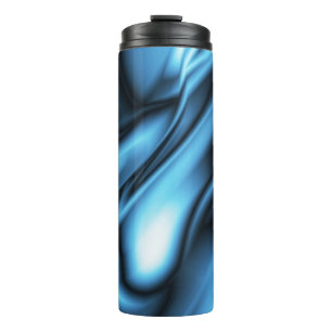 Blaue Seidenwelle Thermosbecher