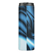 Blaue Seidenwelle Thermosbecher (Rückseite)