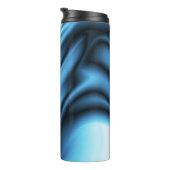 Blaue Seidenwelle Thermosbecher (Nach rechts gedreht)
