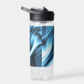 Blaue Seidenwelle Trinkflasche (Rechts)