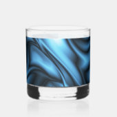 Blaue Seidenwelle Whiskyglas (Links)