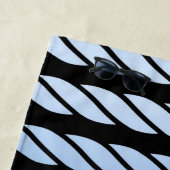 Blaue Seil-Art Stripes Dekor auf a Strandtuch (Beispiel)