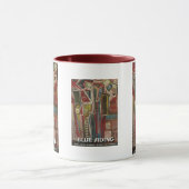 blaue Seite Tasse (Zentrum)