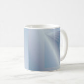 blaue Seiten Kaffeetasse (VorderseiteRechts)