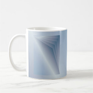 blaue Seiten Kaffeetasse