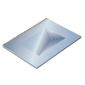 blaue Seiten Notizblock (Linke Seite)