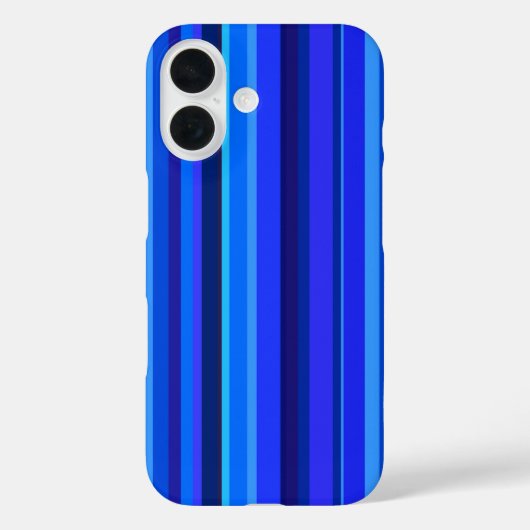 Blaue senkrechte Streifen Case-Mate iPhone Hülle (Rückseite)