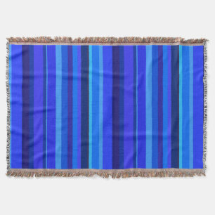 Blaue senkrechte Streifen Decke