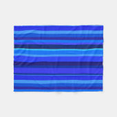 Blaue senkrechte Streifen Fleecedecke (Vorderseite (Horizontal))