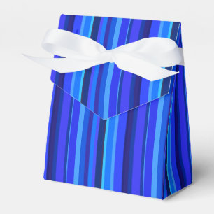Blaue senkrechte Streifen Geschenkschachtel