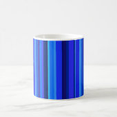 Blaue senkrechte Streifen Kaffeetasse (Mittel)