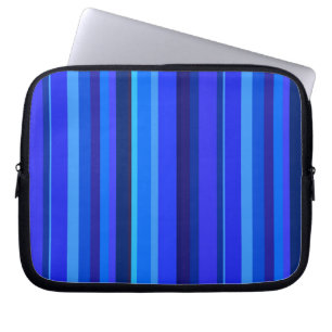 Blaue senkrechte Streifen Laptopschutzhülle