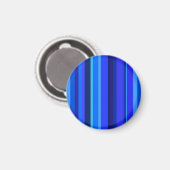 Blaue senkrechte Streifen Magnet (Vorderseite/Rückseite)