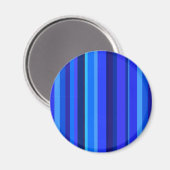 Blaue senkrechte Streifen Magnet (Vorderseite/Rückseite)