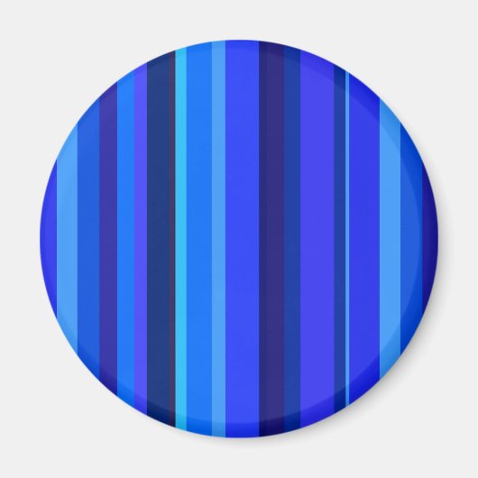 Blaue senkrechte Streifen Magnet (Vorne)