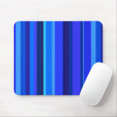 Blaue senkrechte Streifen Mousepad (Mit Mouse)