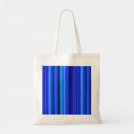 Blaue senkrechte Streifen Tragetasche (Vorne)